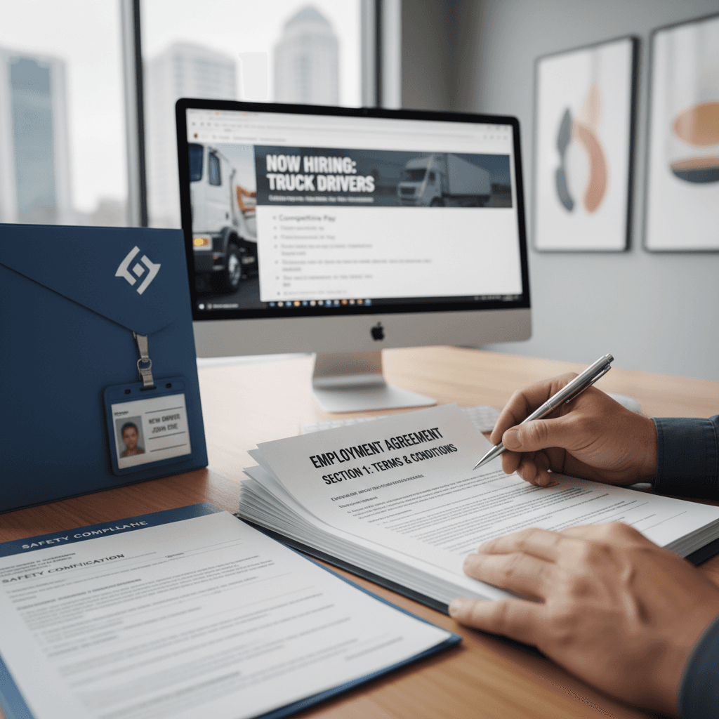 Driver benefits paperwork